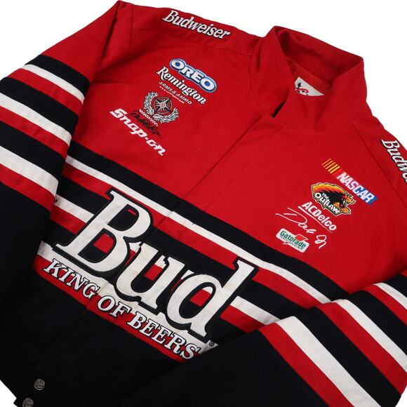 Vintage Chase Authentics Dale Earnhardt Jr. Budweiser Racing Jacket - Picture 2 of 10